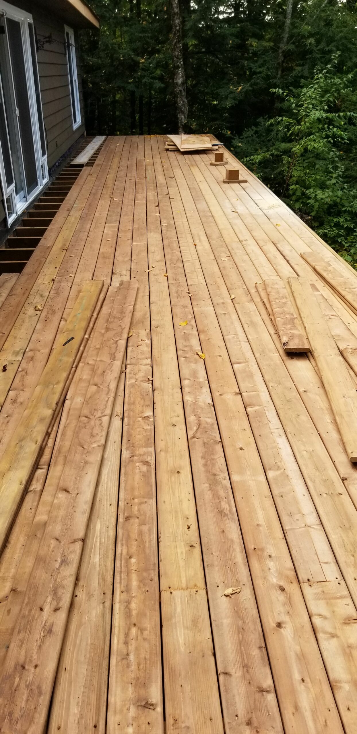 New deck installation