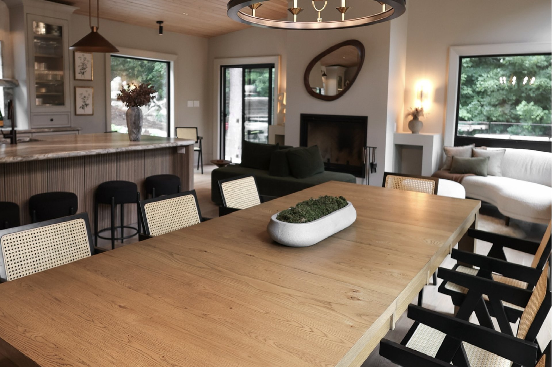 Ironwood Cottage — Interior Detail ( RightR) Interior detail of Ironwood Cottage custom home on Island Lake