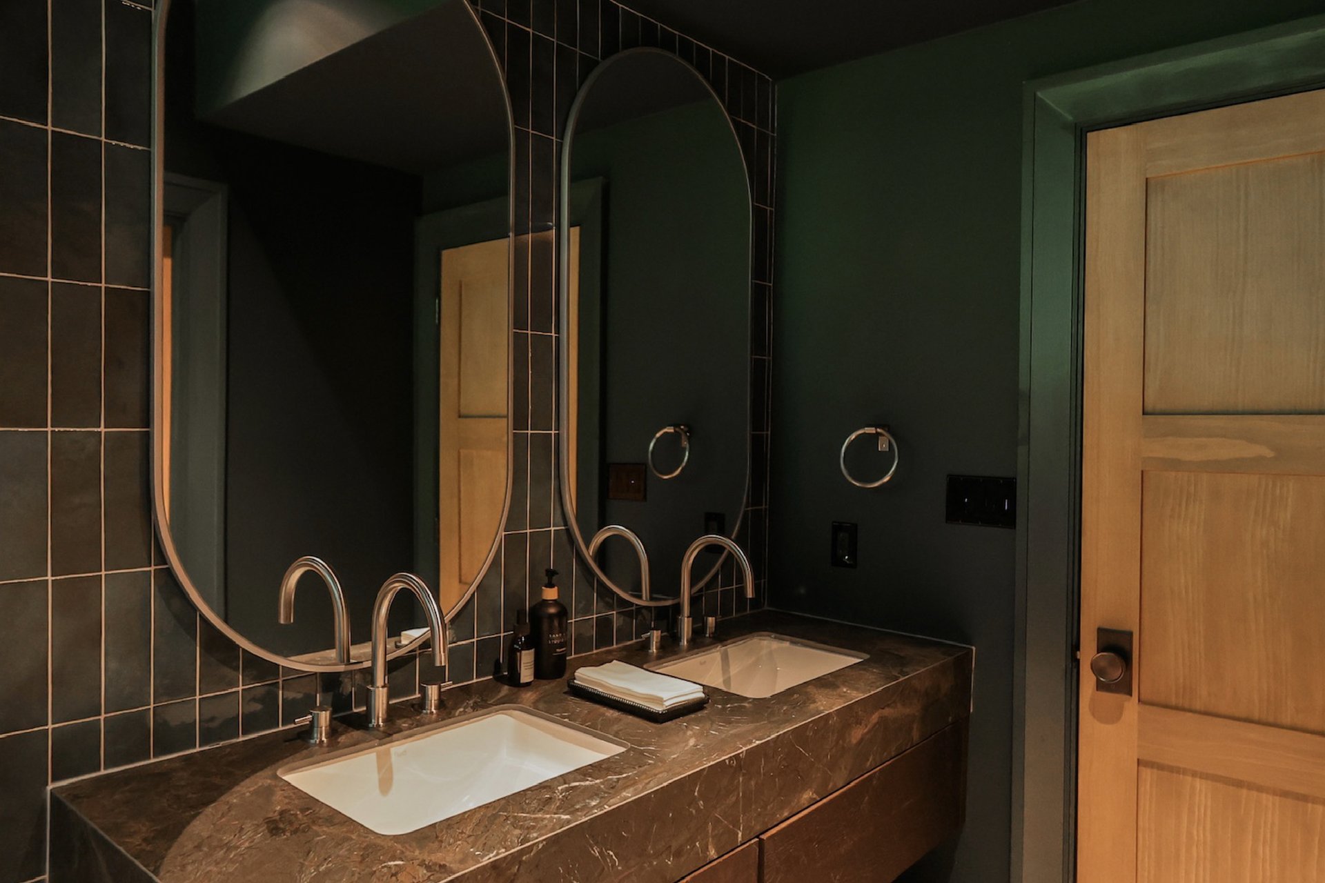 Ironwood Cottage — Interior Detail ( LeftL) Interior detail of Ironwood Cottage custom home on Island Lake